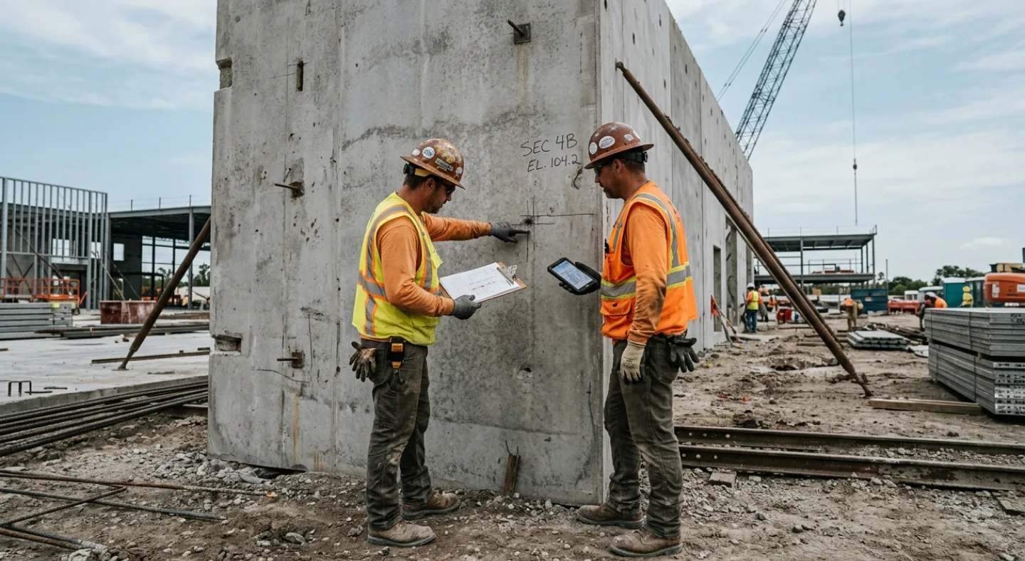 APS crew reviewing work on a Florida commercial jobsite